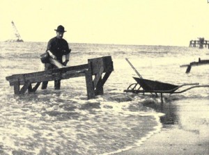 Gold Miner in the water